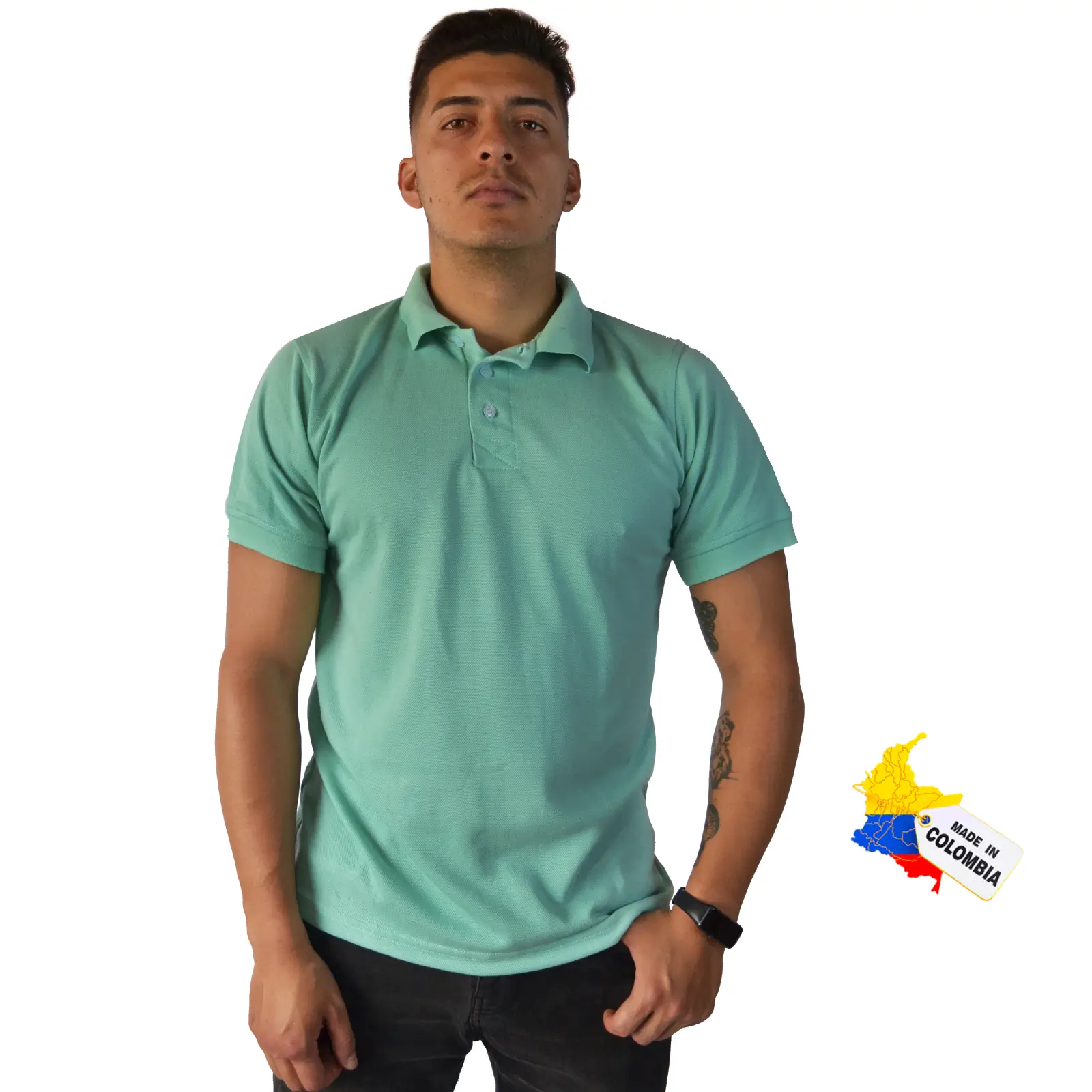 Camisa tipo polo 100% algodón. 